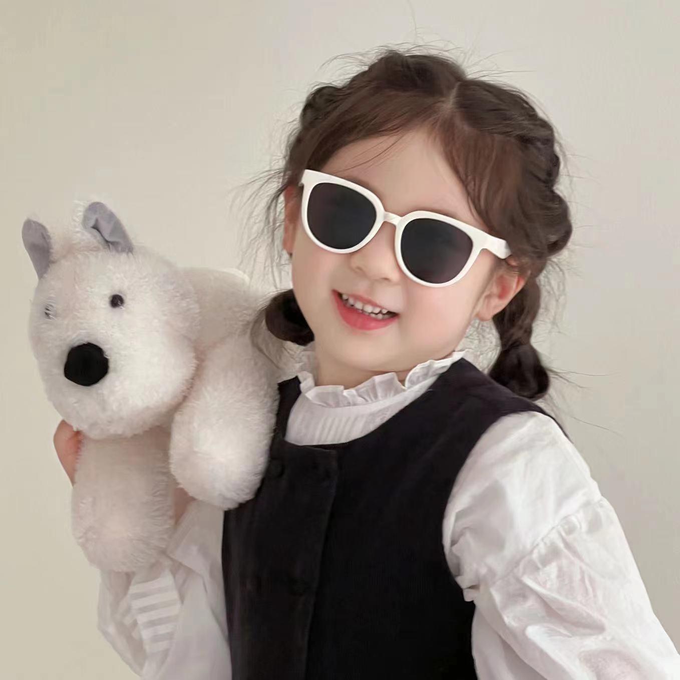 2026 New Model Children's Sunglasses, Sun Protection, Fashionable European and American Cross-Border Trend, Baby Sunglasses for Boys and Girls
