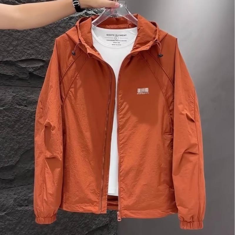 Charge Clothes Jacket Spring and Autumn New Hooded Trendy Casual Jacket Light Luxury All-match plus size Men's Clothes