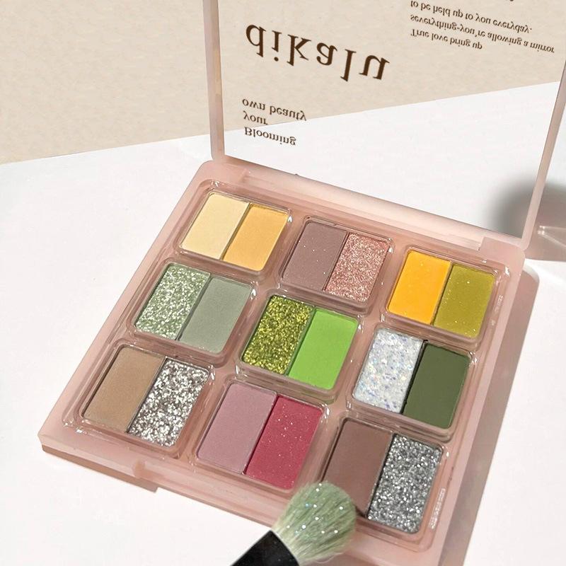 dikalu korean wizard of oz platter 18 color eye shadow plate matte pearl sequins pull cool spring and summer eye shadow parity