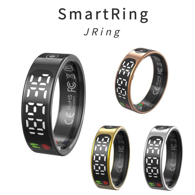 Smartring Digital Display Counting Smart Ring, Power and Time Display, Heart Rate, Blood Oxygen, Sleep Health Monitoring