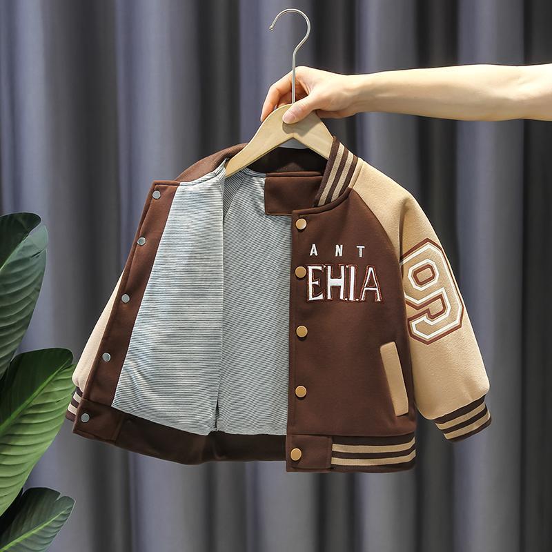 Boys' baseball jacket 2026 spring and autumn new style children's trendy casual coat stylish jacket for kids