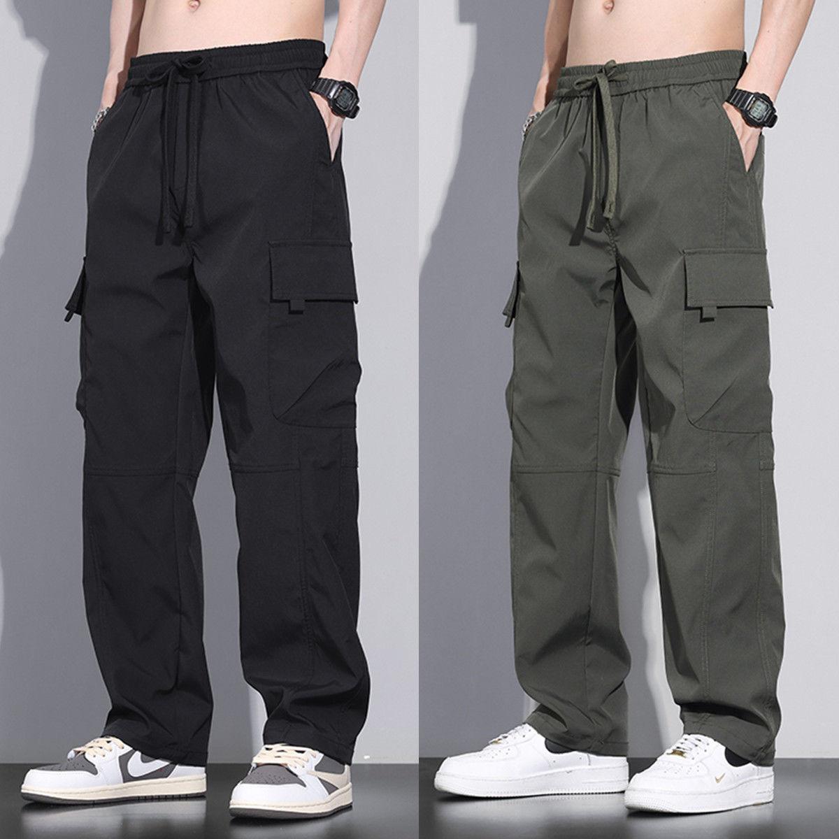 Summer Cheap Men's Work Pants Loose Straight-Leg Durable Workwear Clearance Sale Casual Pants for Men