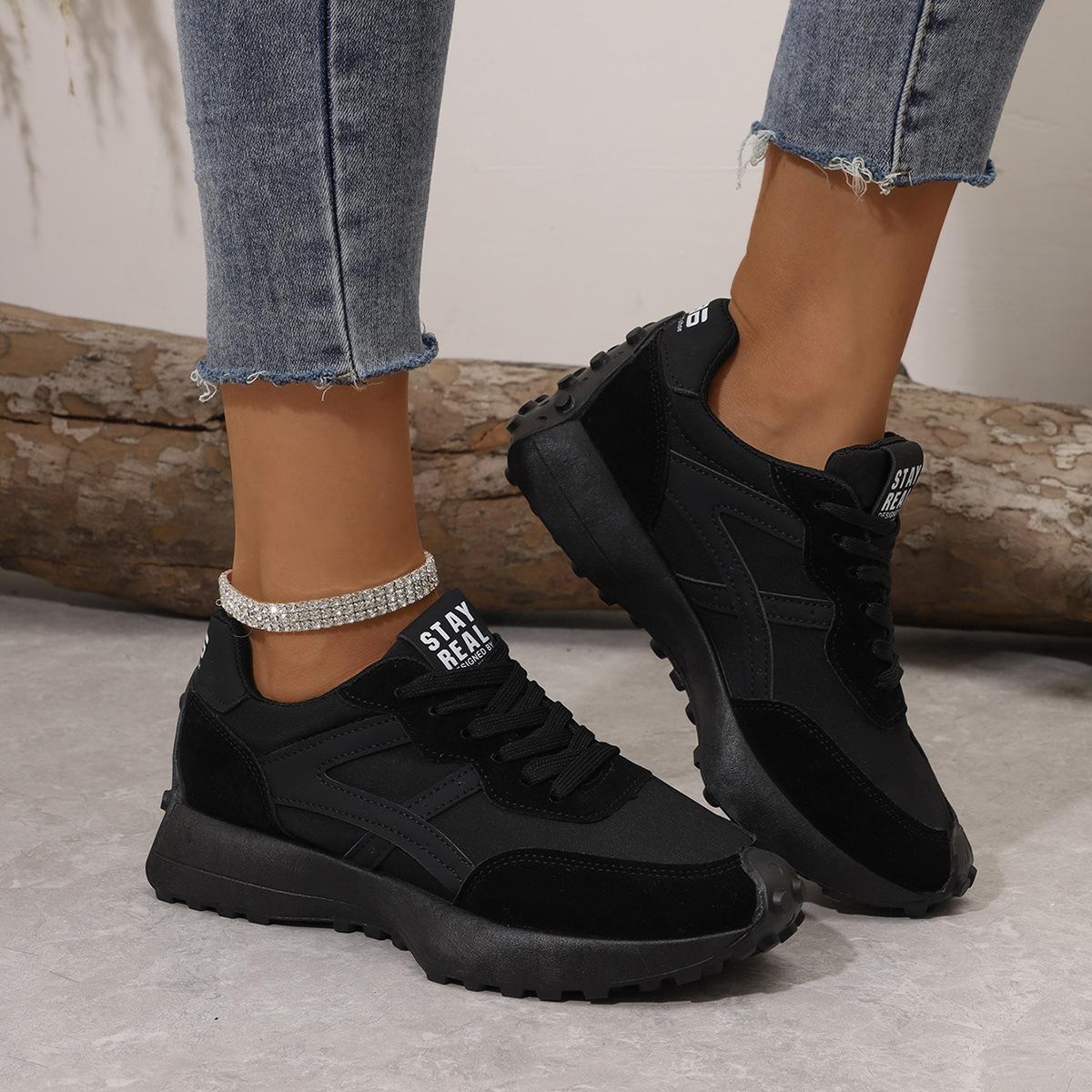 Autumn and Winter New Foreign Trade Large Size Forrest Gump Sports Shoes Casual Shoes Flat Bottom Versatile Lightweight Mesh Sports Shoes for Women Wholesale