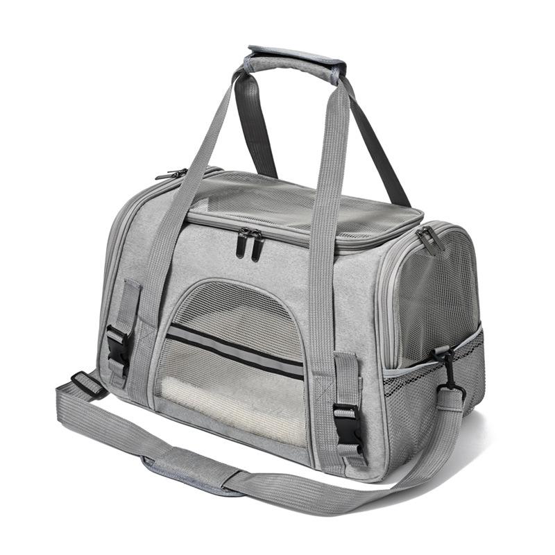 Factory Pet Bag Portable Outgoing Portable Single Shoulder Crossbody Pet Case Foldable Breathable Transparent Cat and Dog Bag