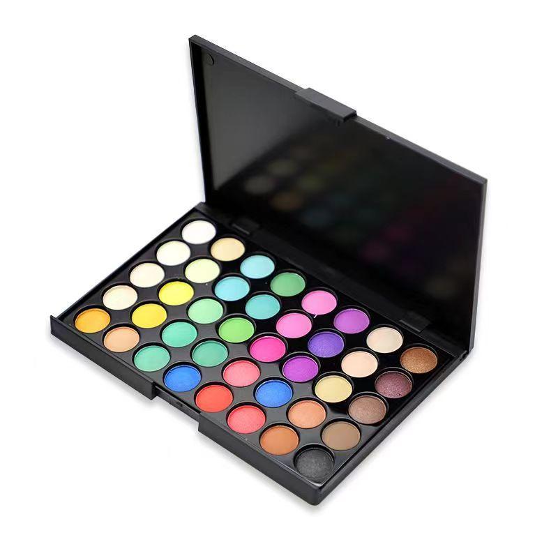 Color Powder Twist Stick Soft Clay Doll Figure Makeup Palette 40 Colors Doll Coloring Blush Eyeshadow Hand Coloring
