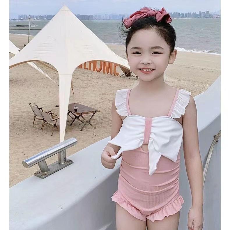 Girls' one-piece swimsuit, new summer style for baby girls, swimwear for little girls aged 1 to 3 years, 9.9 swimsuit for girls
