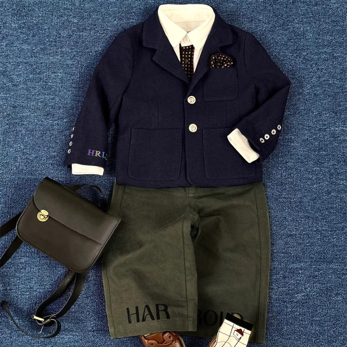 Boys' Jacket Children's Spring and Autumn 2025 New Korean Fashion Popular Suit Girls' Thin Trendy Jacket