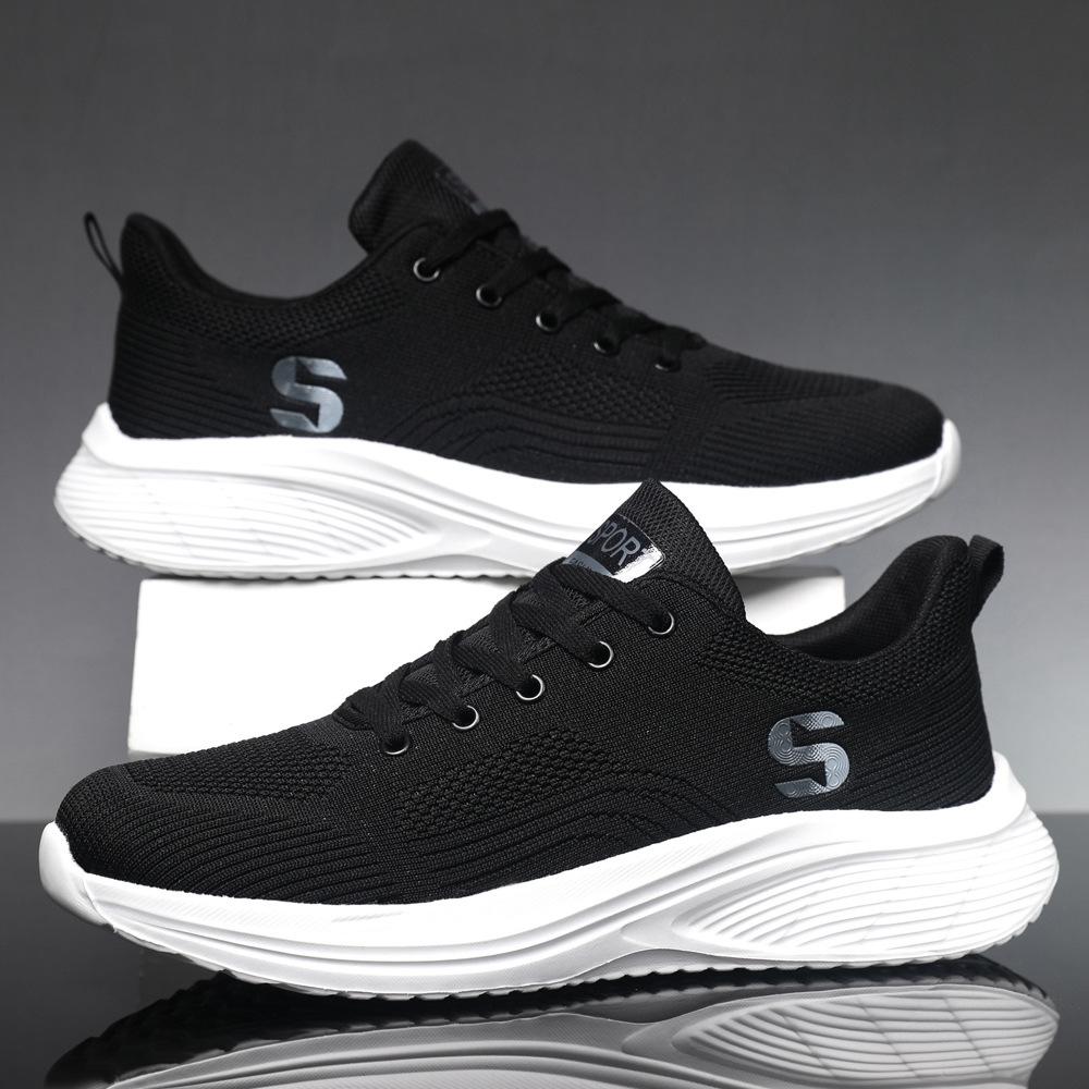 Cross-border casual shoes, sports shoes, student running shoes, simple commuter mesh breathable shoes, new lightweight, comfortable, and versatile