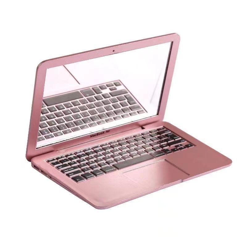 Creative mini computer small mirror laptop portable shape portable folding Apple makeup mirror mirror