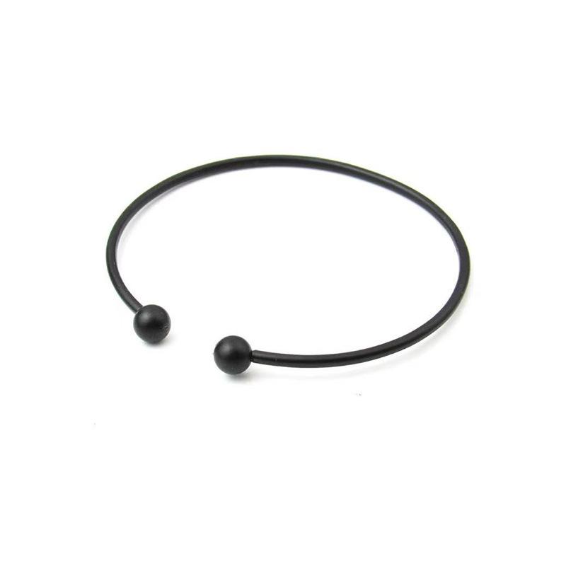 Double Bead Bracelet for Women, Adjustable Open Design, Smooth Surface, Simple Garlic-Shaped Jewelry Accessory, Fashionable and Exquisite Light Luxury Simple Style