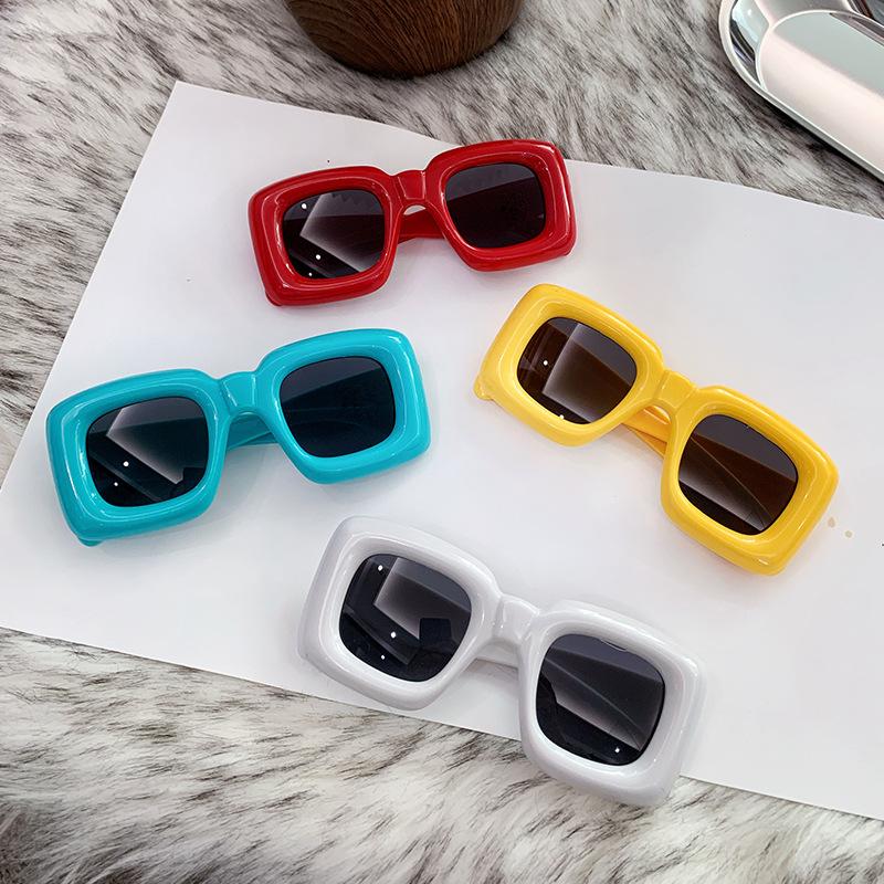 2025 New Children's Bubble Square Sunglasses Funny Baby Kids Sunglasses Cute Baby Men's and Women's Glasses Cross-Border