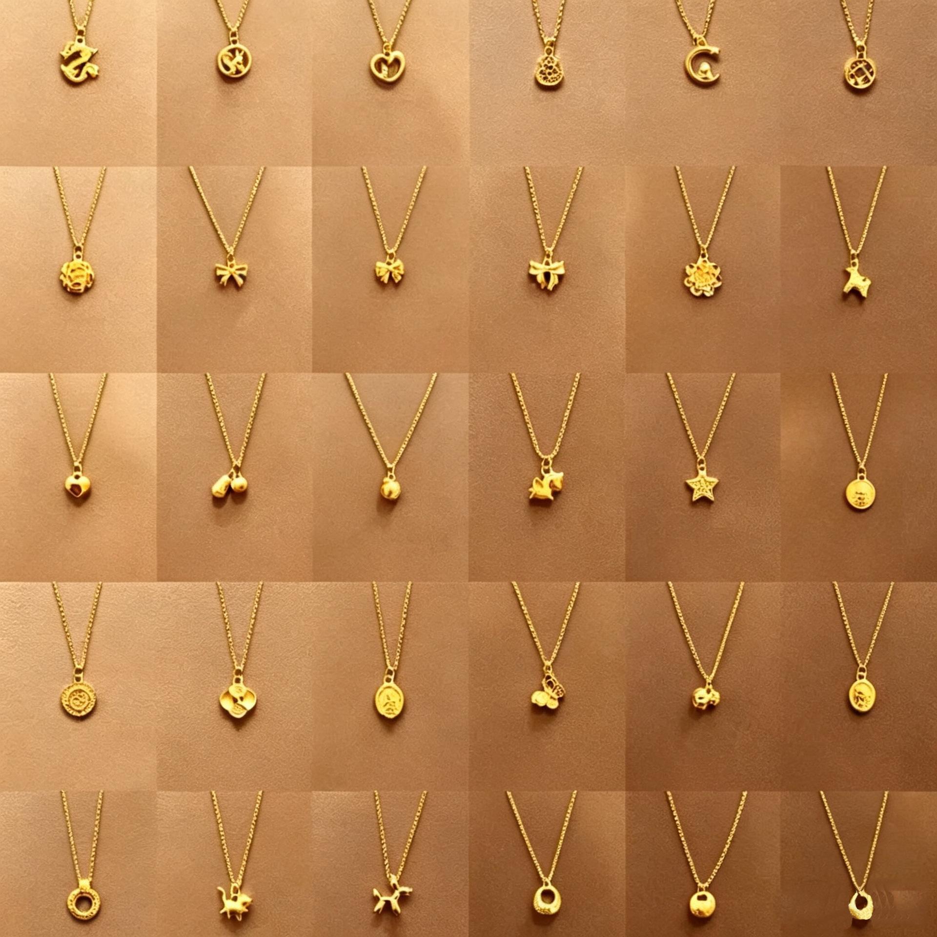 S925 sterling silver popular necklace for women, gold color that doesn't fade, spring/summer high-end light luxury pendant, versatile collarbone chain necklace