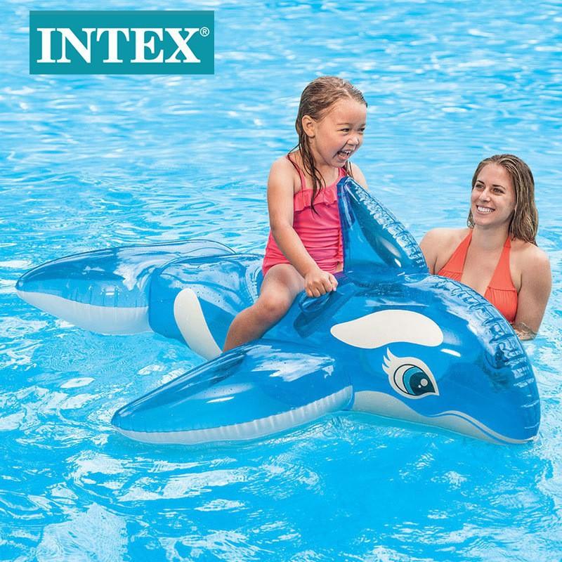 Intex 58523 Blue Whale Mount Water Toy Swimming Inflatable Chair Inflatable Mount Pvc Products