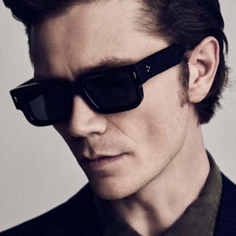 Men's Square Small Frame Sunglasses Anti-Uv Sunglasses Driving Trendy Fashion Round Face Ins European and American Sunglasses