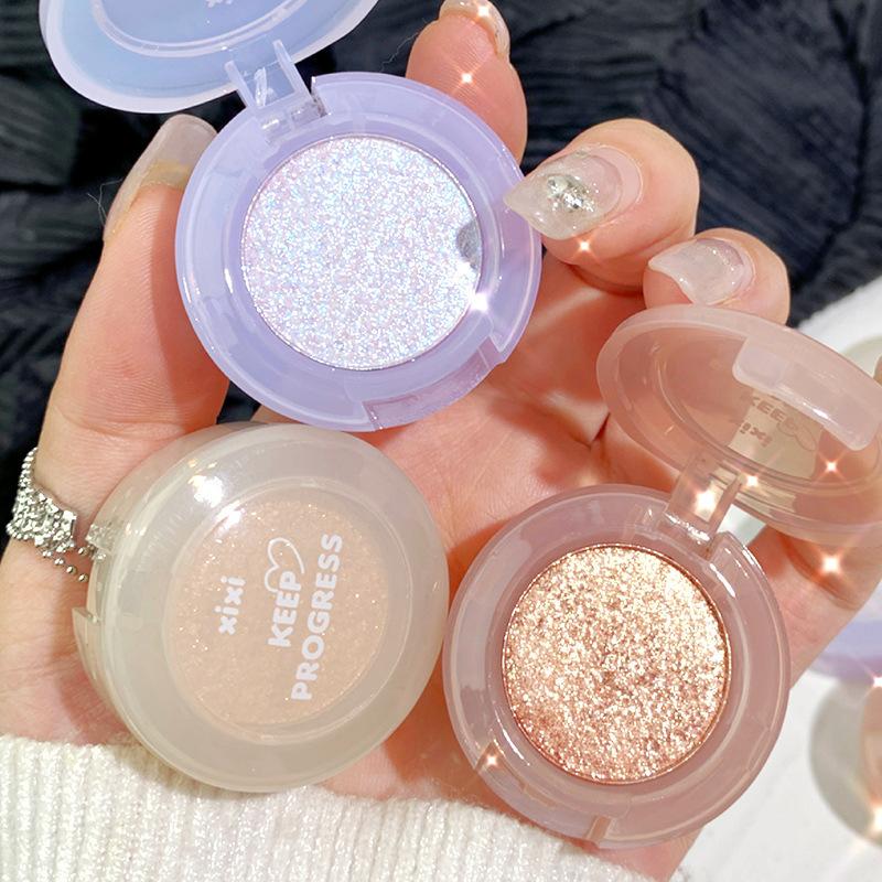 XIXI light bulb plan Eye Shadow Girl Flash Pearl sequins lasting makeup-free color monochrome eye shadow D-559