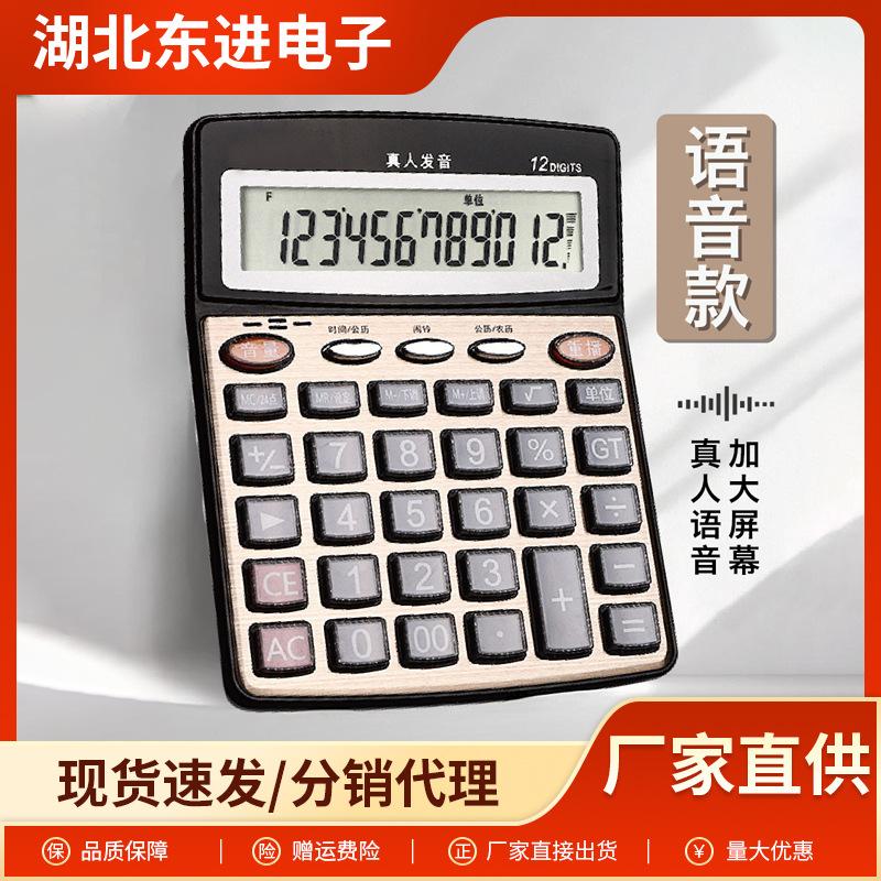 Voice Calculator for Financial Accounting with Human Voice, Large Buttons, Large Screen, for Office Use and Commercial Use