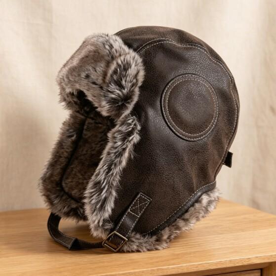 Oversized men's Lei Feng hat, winter warm windproof and cold-proof thick cotton hat for cycling, women's aviator hat