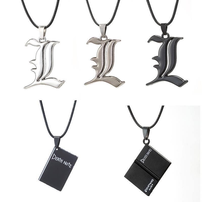 Japanese animation Death Note Big L necklace Death black notebook Death Note pendant factory outlet