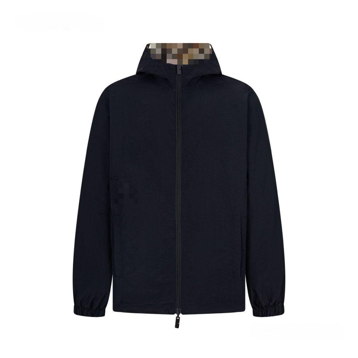 Cross-border bestseller embroidered new trendy casual men's plaid fashion jacket, trendy brand versatile double-sided coat