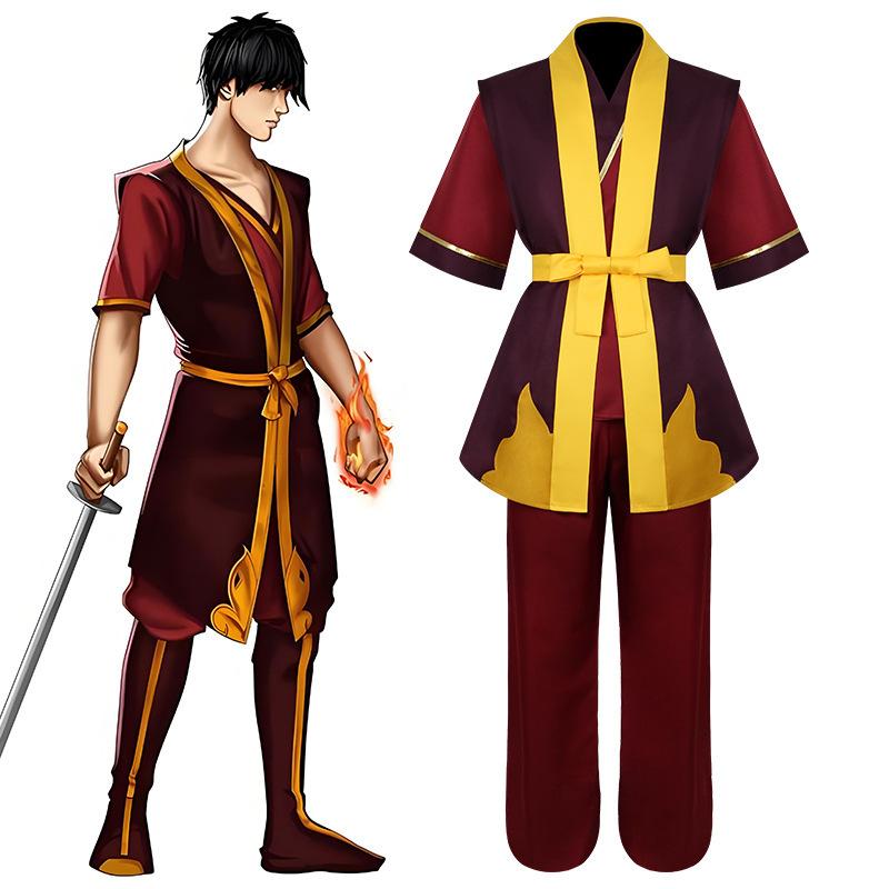 Avatar: The Last Airbender Zuko cosplay costume, Fire Nation Prince Zuko role-playing stage costume full set