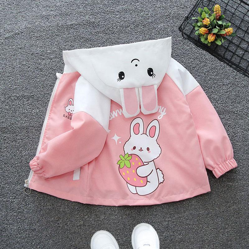 Baby Girl Jacket Stylish Spring and Autumn 2025 New Boys' Windbreaker Top Toddler Color-Blocked Jacket Girls' Spring Outfit