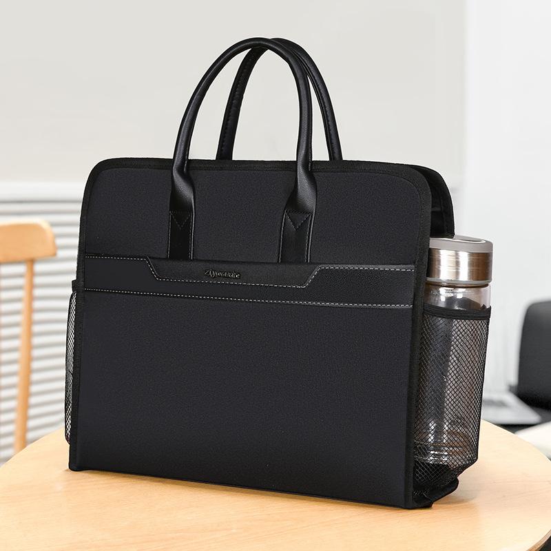 Self-Excellent New Briefcase Oxford Cloth Document Bag Handbag Business Men's Briefcase Bag Large Capacity Conference Bag 237