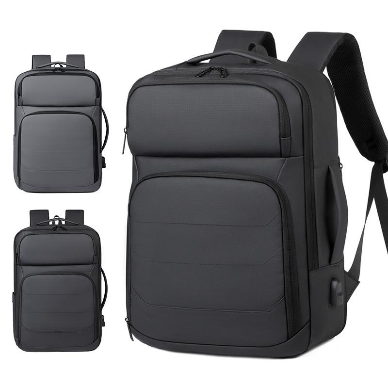 Cross-Border Business Backpack, Student School Bag, Fashionable Travel Expandable Travel Backpack, High-End Commuter Computer Bag
