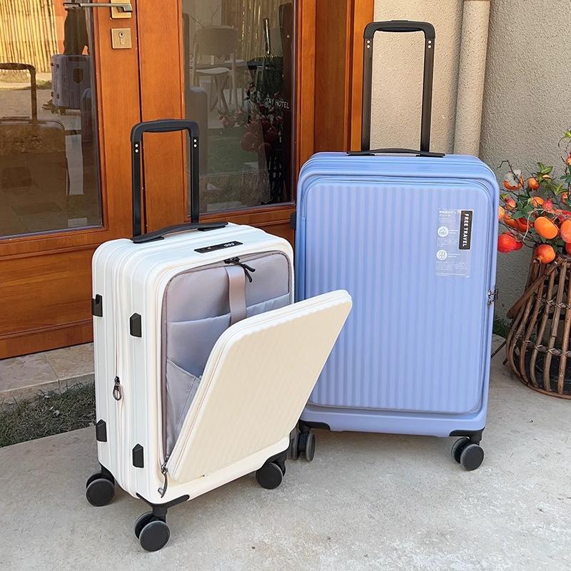New side-opening luggage compartment expandable 20-inch boarding trolley case 26 password suitcase 24 large-capacity suitcase for men and women