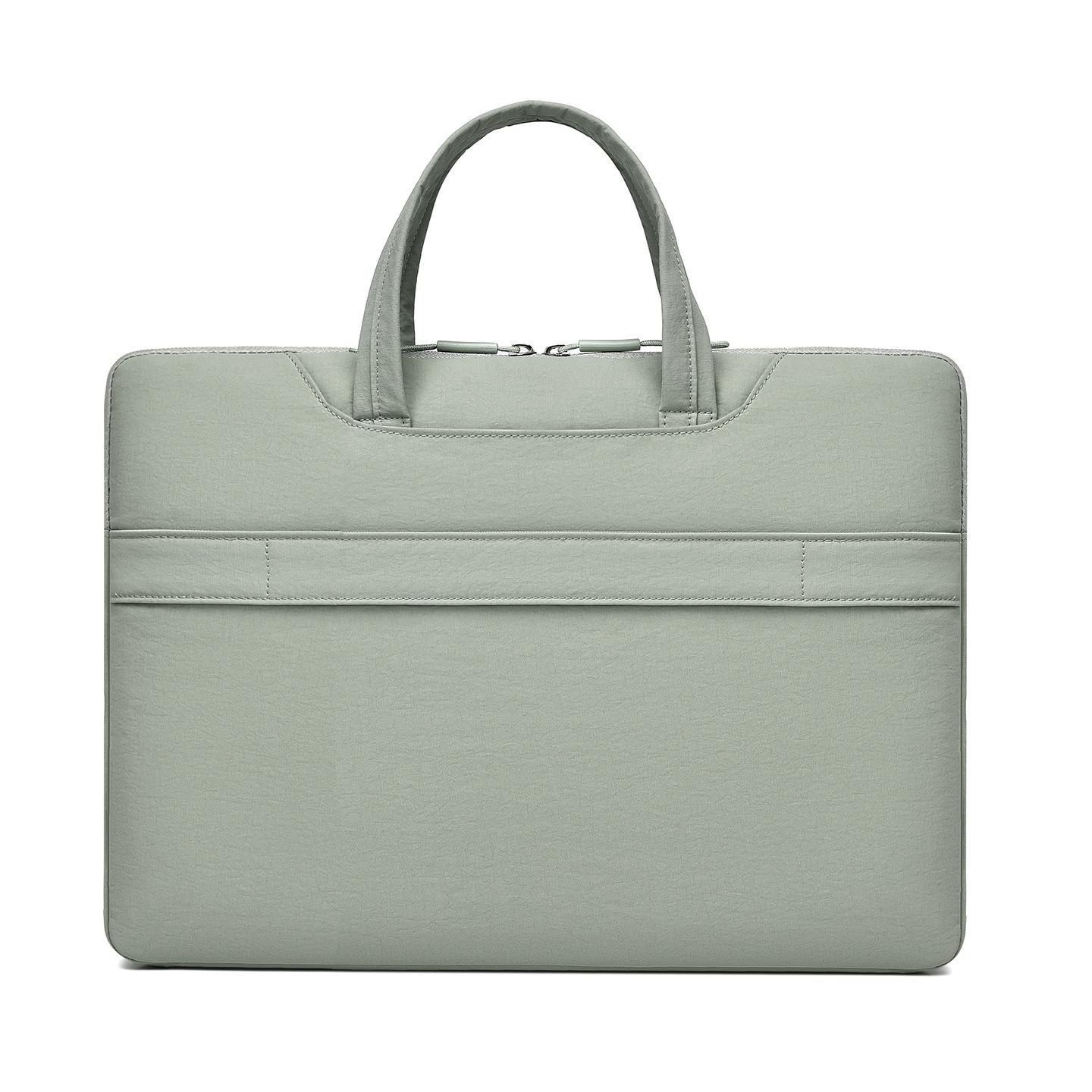 Stylish and durable laptop bag, lightweight multi-layer water-resistant conference bag, portable business travel trolley briefcase