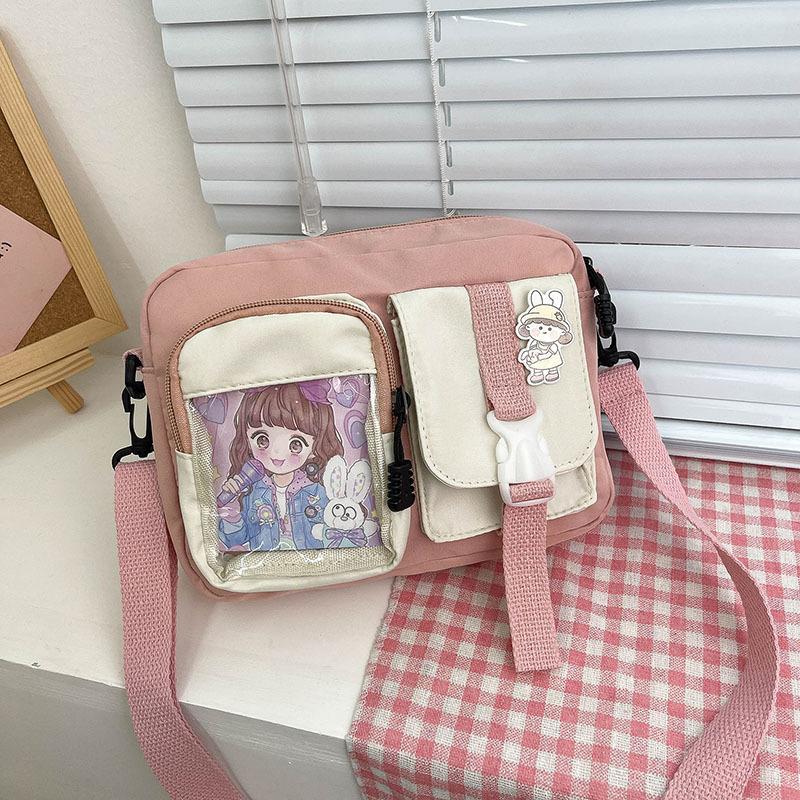 Canvas Bag Women's Crossbody Summer Casual Cute Small Bag 2025 Internet Celebrant Fashion All-match Small Square Bag Shoulder Bag