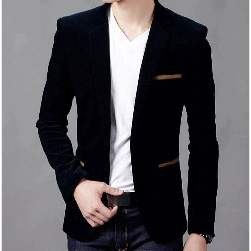 Men's Casual Suit Jacket, British Style Fashion Coat, Slim Fit Casual Blazer, Simple British Style