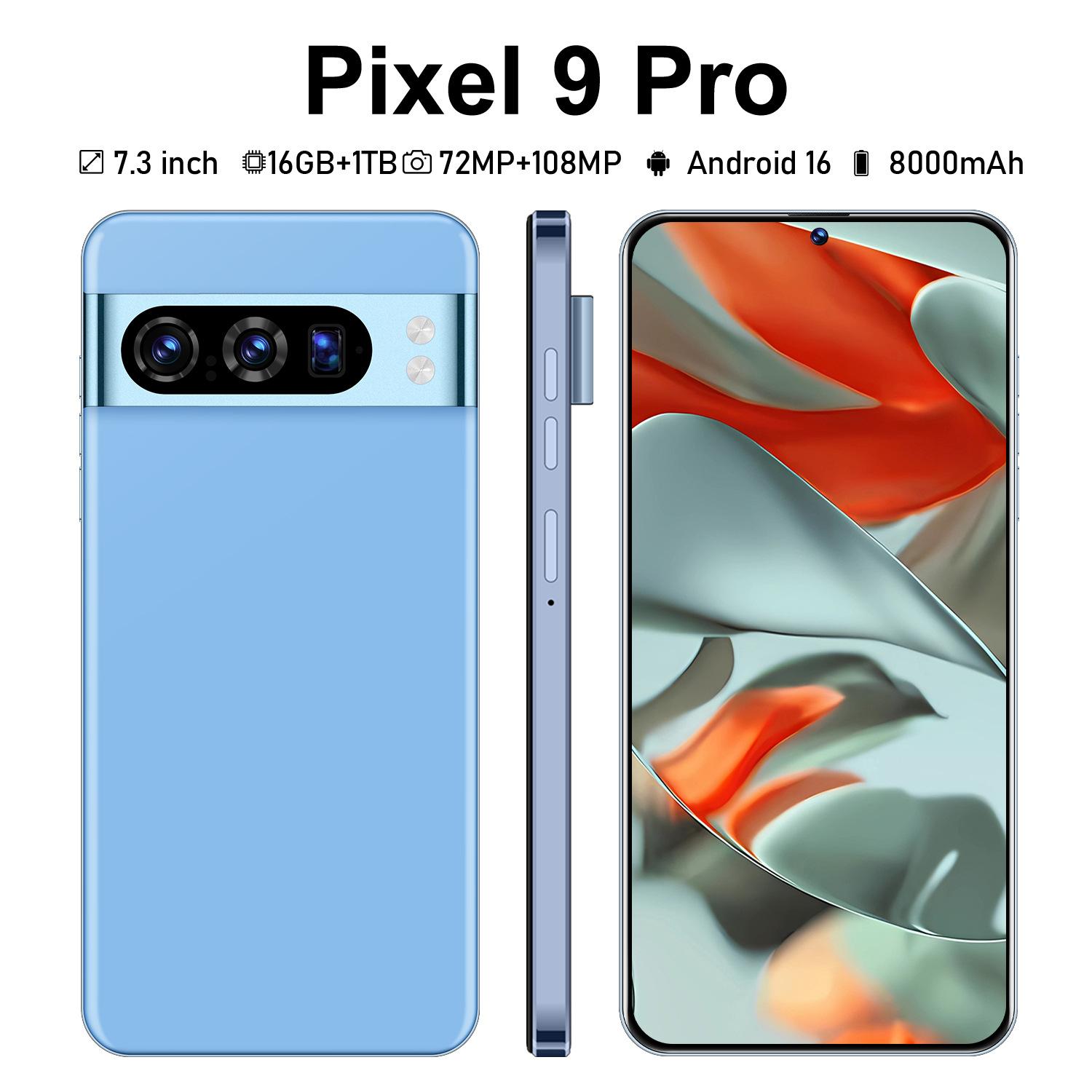 Cross-Border Popular Smartphone Pixel9 Pro Manufacturer Spot 7.3-Inch 16G+1T All-In-One Machine Export Delivery