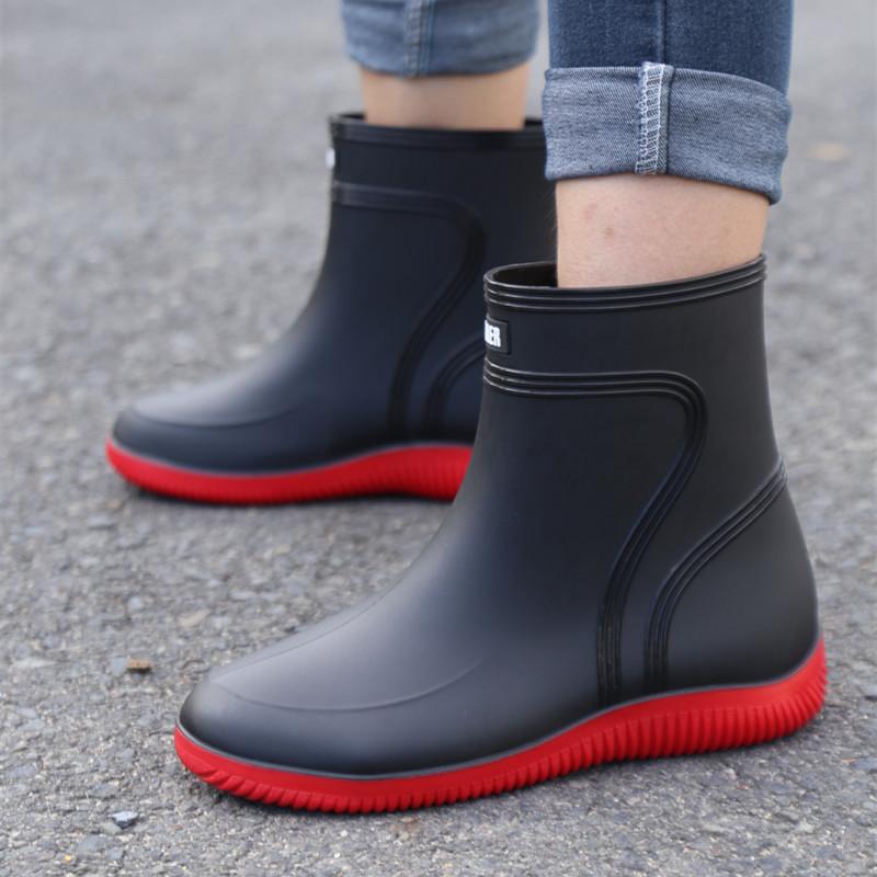 3306 Rain Boots for Men and Women, Fashionable Mid-Calf Rain Boots, Non-Slip Waterproof Shoes, Thickeneded Men's Rubber Shoes, Kitchen Work Shoes Wholesale