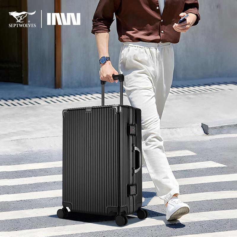 Business Fashion Large Capacity Suitcase Universal Wheel 20inch Boarding Customs Lock Suitcase Wholesale
