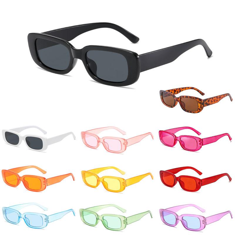 New Style Sunglasses for Men, Square Small Frame Sunglasses for Women, Fashionable Retro Trendy Cross-Border Glasses Wholesale Sunglasses