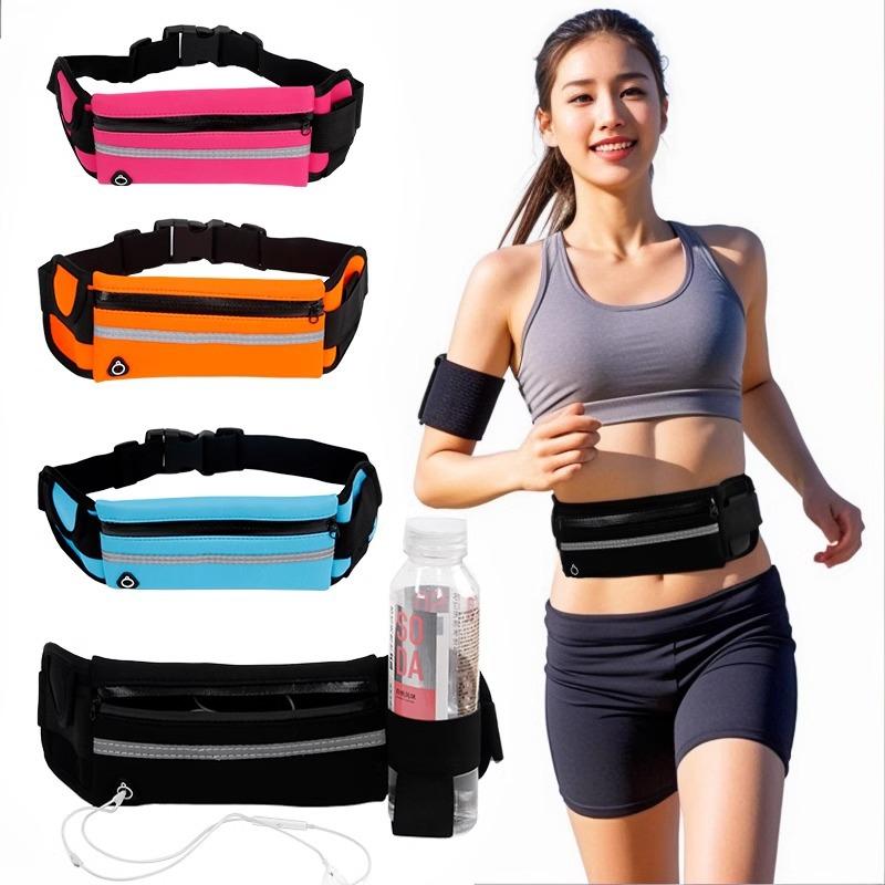 Outdoor Fitness Waterproof Waist Bag, Elastic Close-Fitting Running Mobile Phone Bag, Portable Cycling Sports Storage Waist Bag