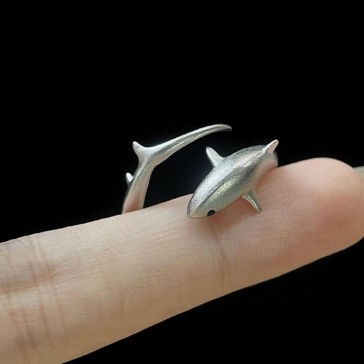 Simple, Exquisite, Versatile Little Shark Ring with Unique Design, Shark Ring 2026 New Model, Open-Ended Shark Ring