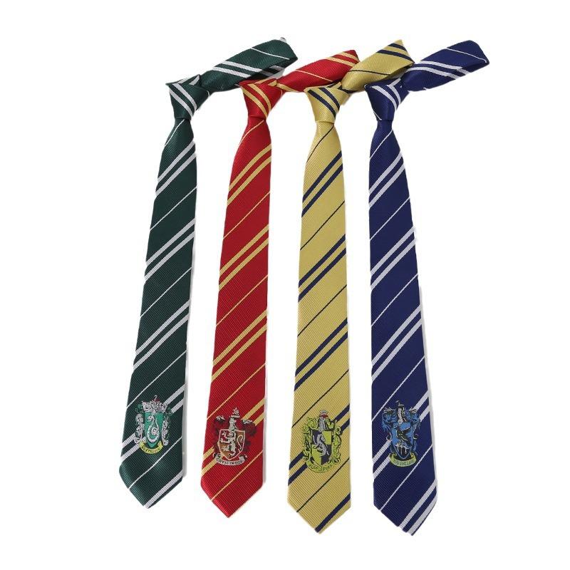 Harry Potter tie College men's arrow-type anime tie men's striped hand tie factory approval