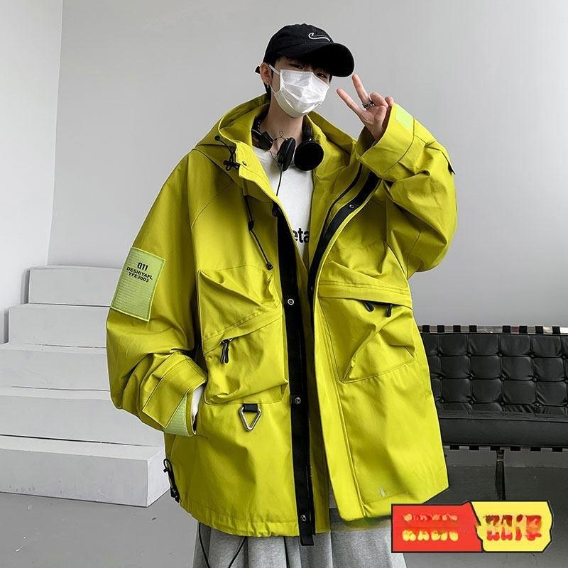 Extra large size 150kg men's windbreaker jacket, plus size for big and tall men, trendy brand, fleece-lined cotton, wholesale