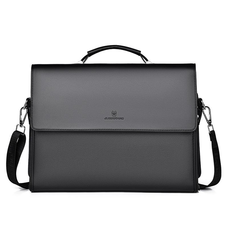 Cross-Border Foreign Trade Wholesale 2025 New Single-Shoulder Crossbody Bag, Hand-Held Business Bag, Horizontal Briefcase, Laptop Bag, Men's Bag