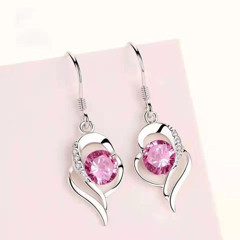 Popular 925 earrings with you in mind simple fashion elegant all-match earrings female niche Net red drop girlfriends same style