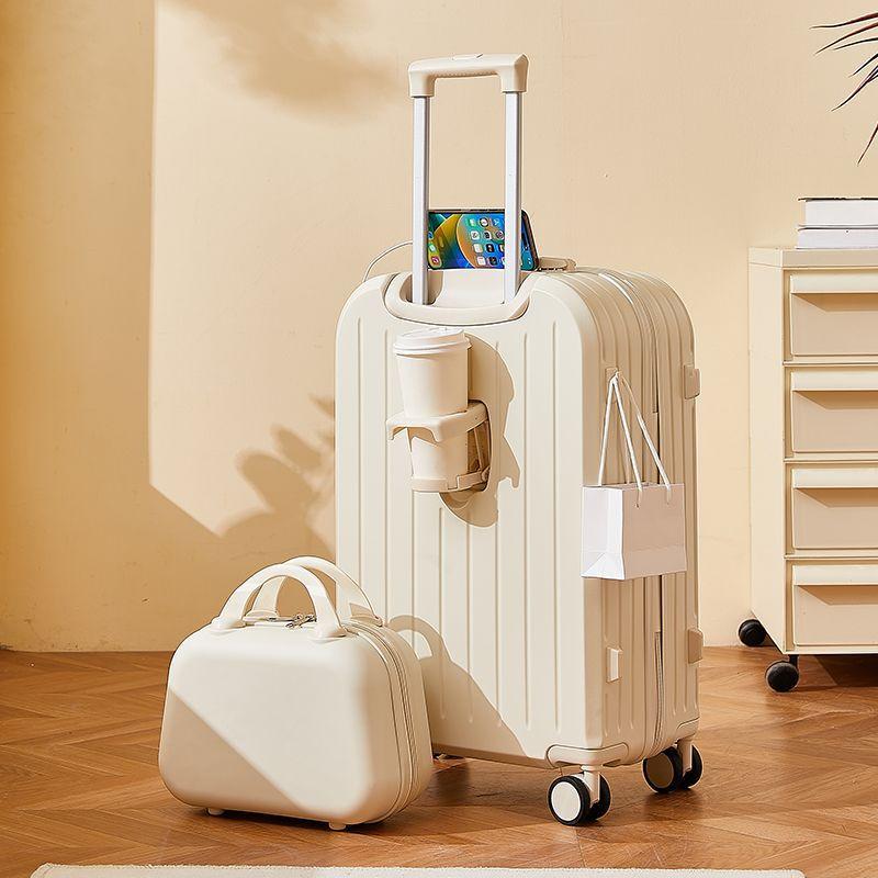 Luggage Suitcase for Women 2025 New Trolley Case 20 Inches 24 Mother-In-Law Suitcase Travel Password Boarding Leather Suitcase Strong and Durable