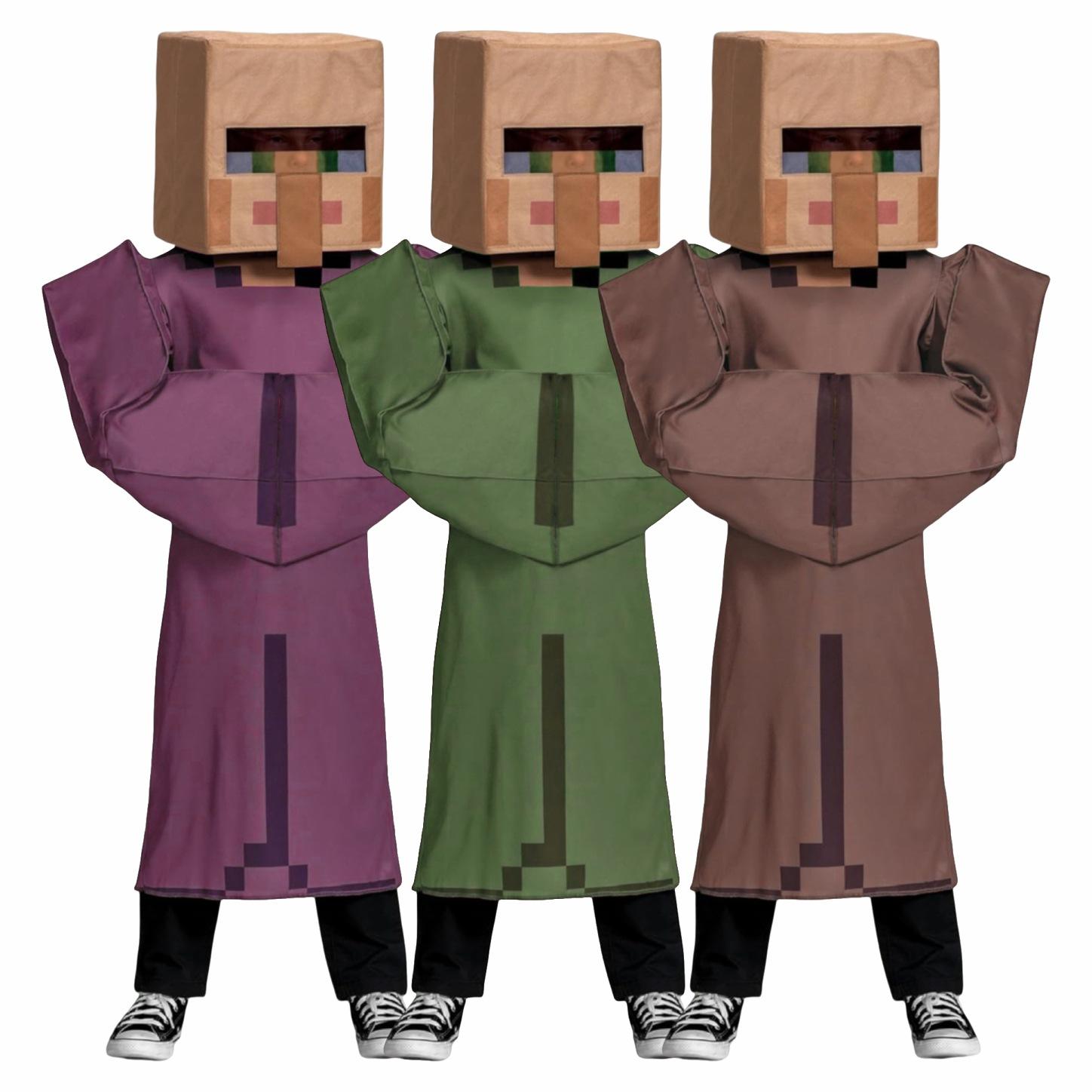 Minecraft Villager Children's Cosplay Costumes Funny Role-Playing Performance Outfits Halloween Costumes