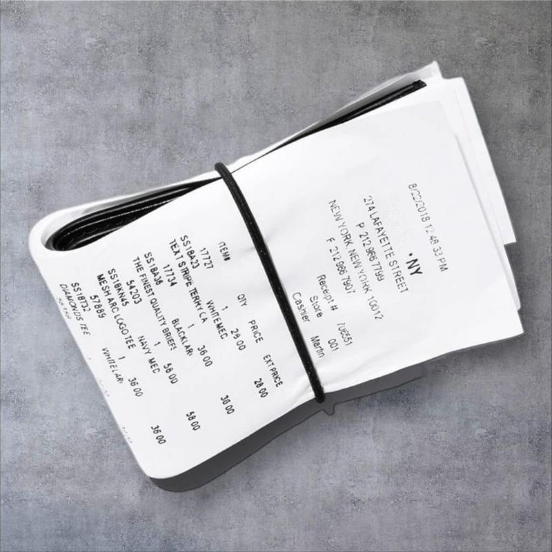 24SS Bills Wallet Small Ticket Card Bag Wallet LEATHER WALLET Receipt Wallet