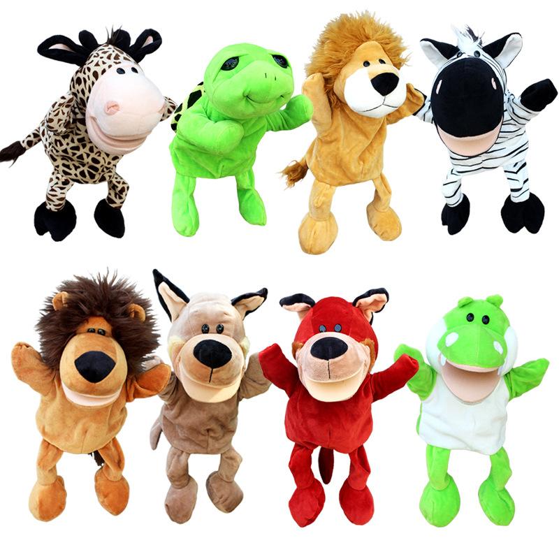 Hand Doll Toy Ventrum Animal Gloves Doll Mouth Moveable Hand Doll Kindergarten Performance Storytelling Interaction