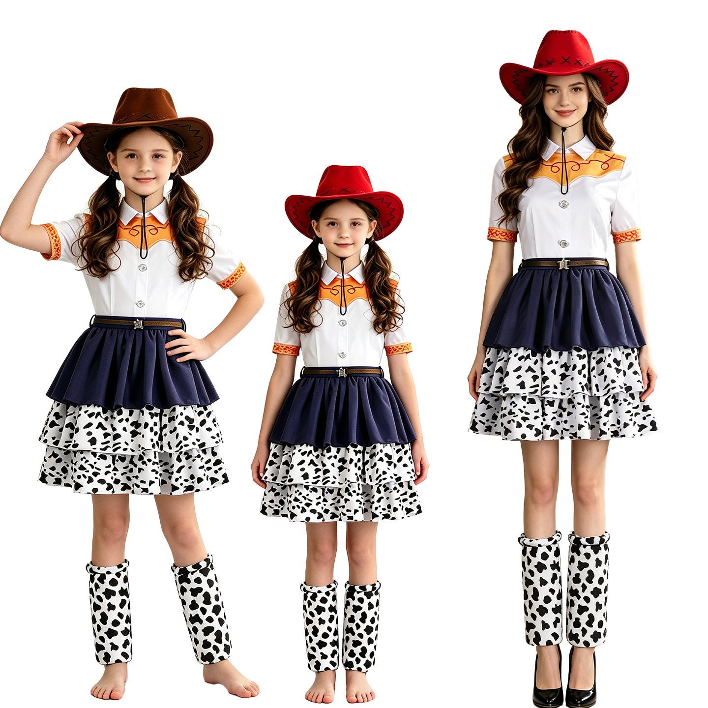 Halloween Adult Toy Story Woody and Jessie Cosplay Costume for Role-Playing Party and Performance
