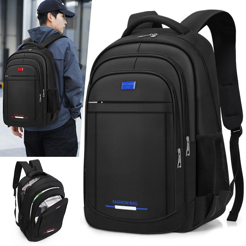 Backpack Men's High-End Casual Business Travel Backpack Large Capacity Travel Bag High School Student School Bag Computer Bag