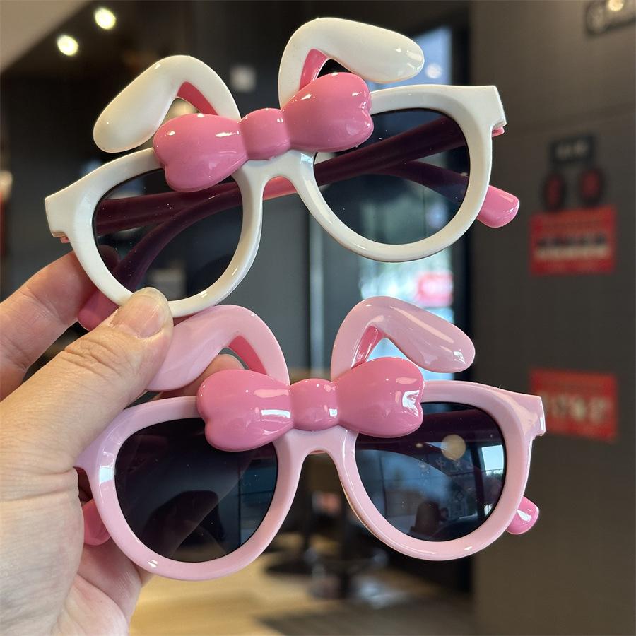 Children's Sunglasses New Rabbit Ears Baby Sunglasses Spring Outing Children's Rabbit Sunshade Holiday Mirror Cute Children's Goggles