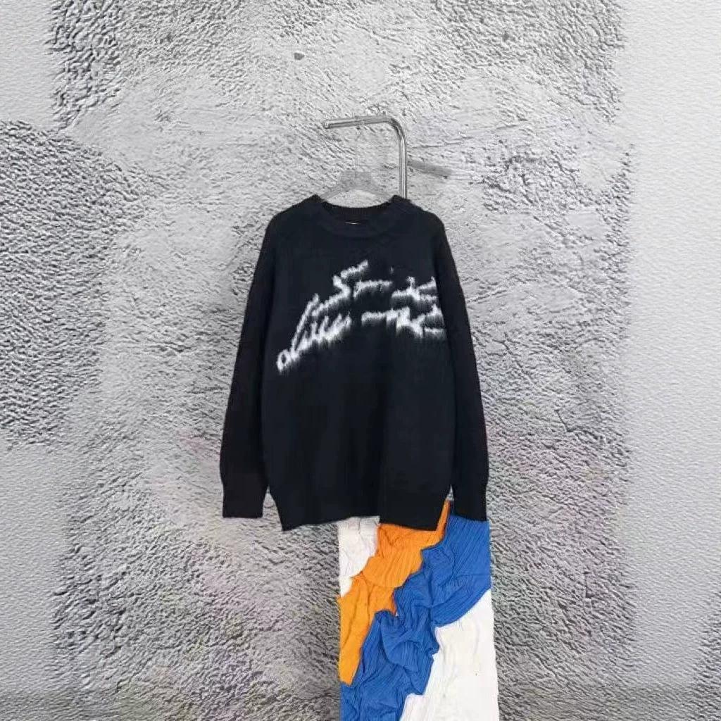 Correct version of trendy brand Ys, new autumn/winter mohair crew neck sweater, unisex, in stock, European station cross-border