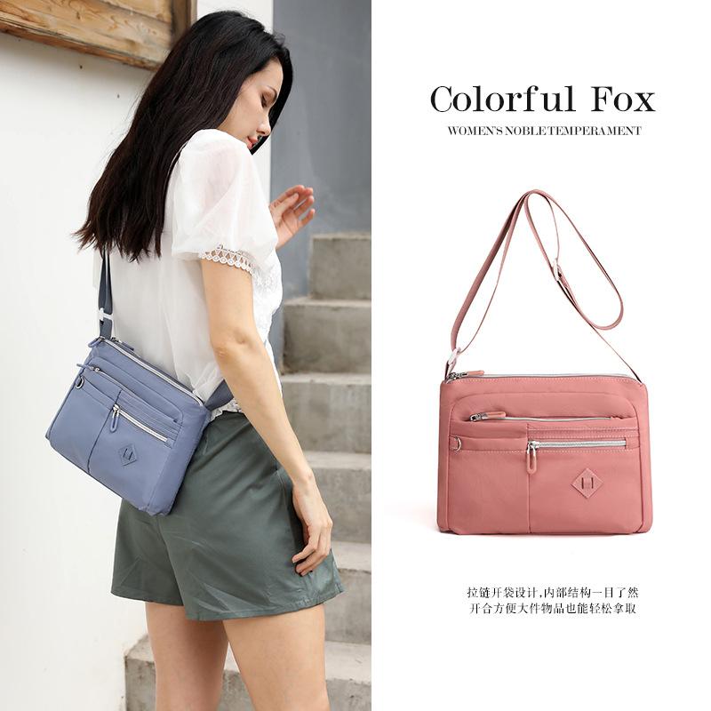 Colorful Fox 2026 New Stylish and Simple Shoulder Crossbody Bag, Women's Large-Capacity Versatile Water-Repellent Backpack